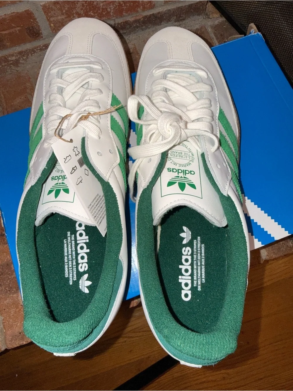 Adidas Samba OG White Green Gum Sole Men’s Size 13 NIB JI3202